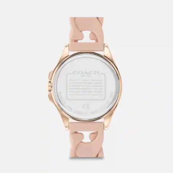 NWT COACH PINK LIBBY WATCH 34MM - Picture 3 of 9